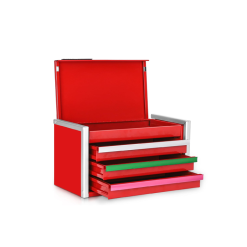 Mini Red Tool Box (3 Drawer)