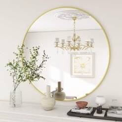 20 Inch Round Gold Frame Mirror