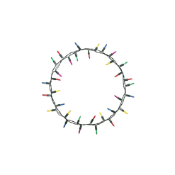 500-Ft. Clear Colorful Incandescent Plug-In Christmas String Lights